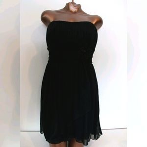 Strapless Formal Black Dress